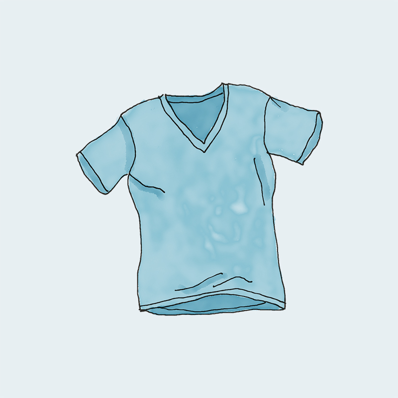 vnech-tee-blue-1.jpg V-Neck T-Shirt - Image 3